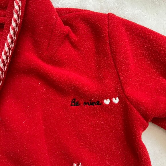 Baby GAP Housecoat Size 0-3M | Red Fleece Cozy VGUC - Picture 4 of 16